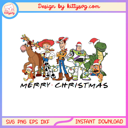 Toy story characters disney christmas design svg, disney toy story svg