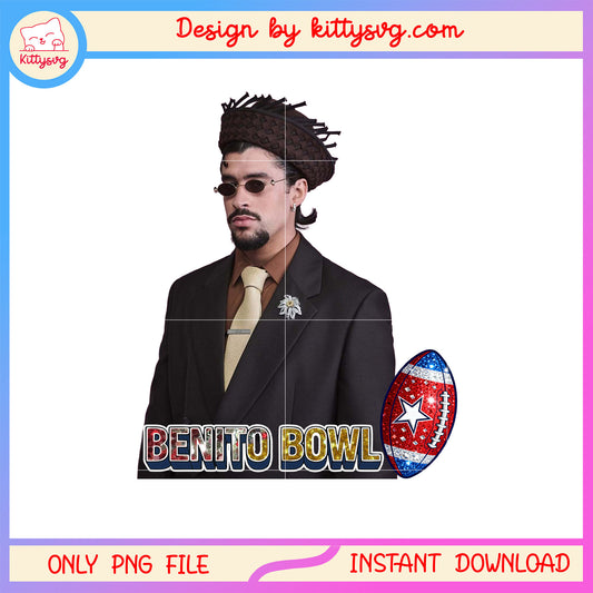 Twinkle benito bowl football png, bad bunny nfl png, super bowl 2026 png