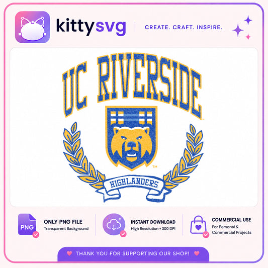UC Riverside Highlanders PNG, College Bear Crest PNG, University PNG