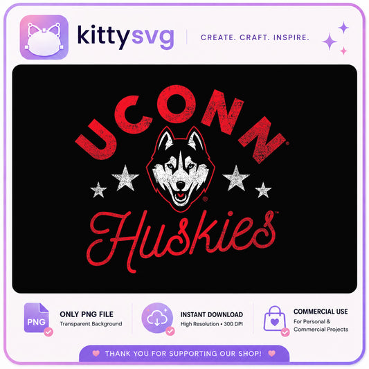 UConn Huskies PNG, Connecticut Huskies Logo PNG, College Sports PNG