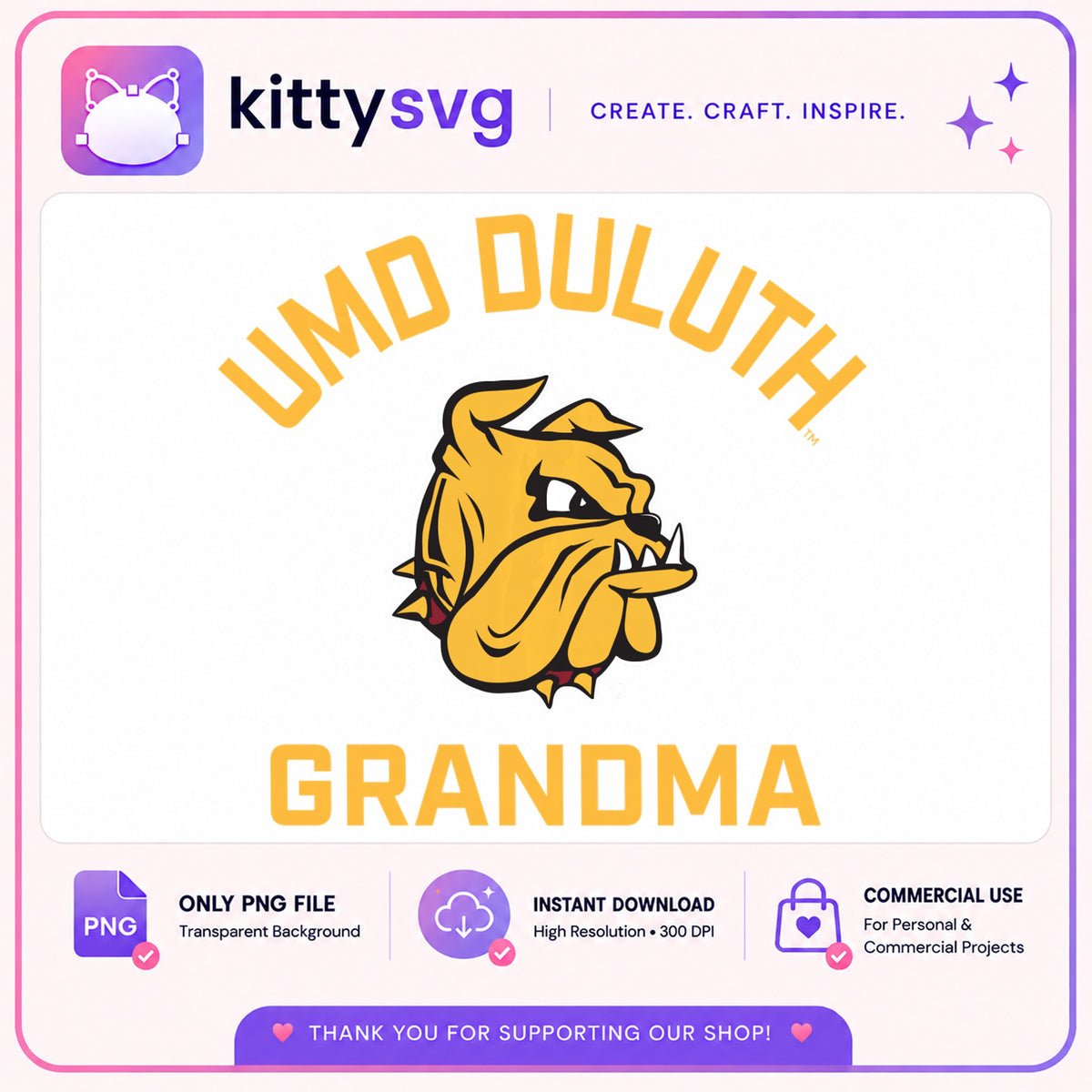UMD Duluth Grandma PNG, Bulldogs Grandma PNG, College PNG