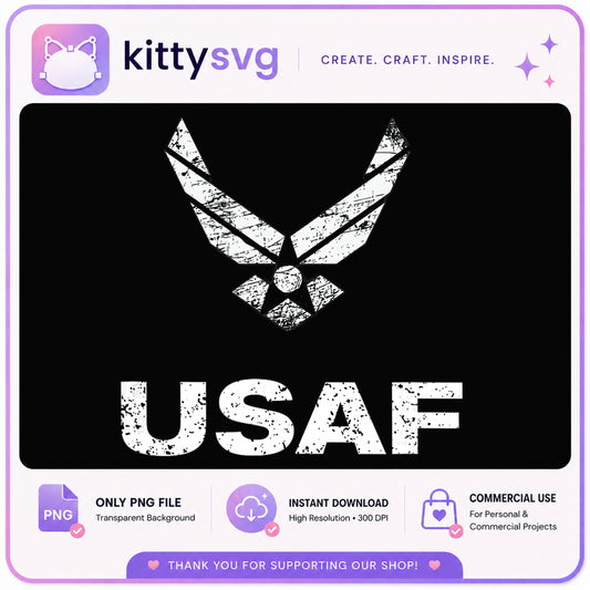 USAF Distressed PNG, Air Force Military PNG, Veteran PNG