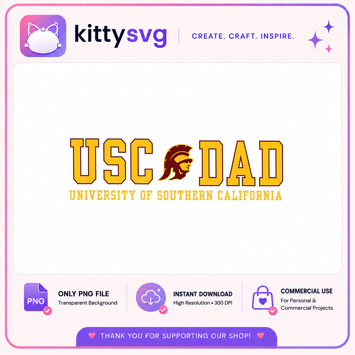 USC Dad PNG, University Of Southern California Dad, Trojans PNG