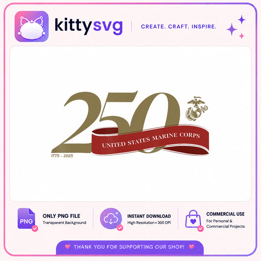 USMC 250th Anniversary PNG, Marine Corps 1775 2025, Military PNG
