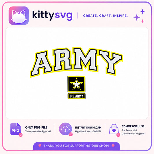 US Army Arch Logo PNG, Military Clipart, Army Star PNG