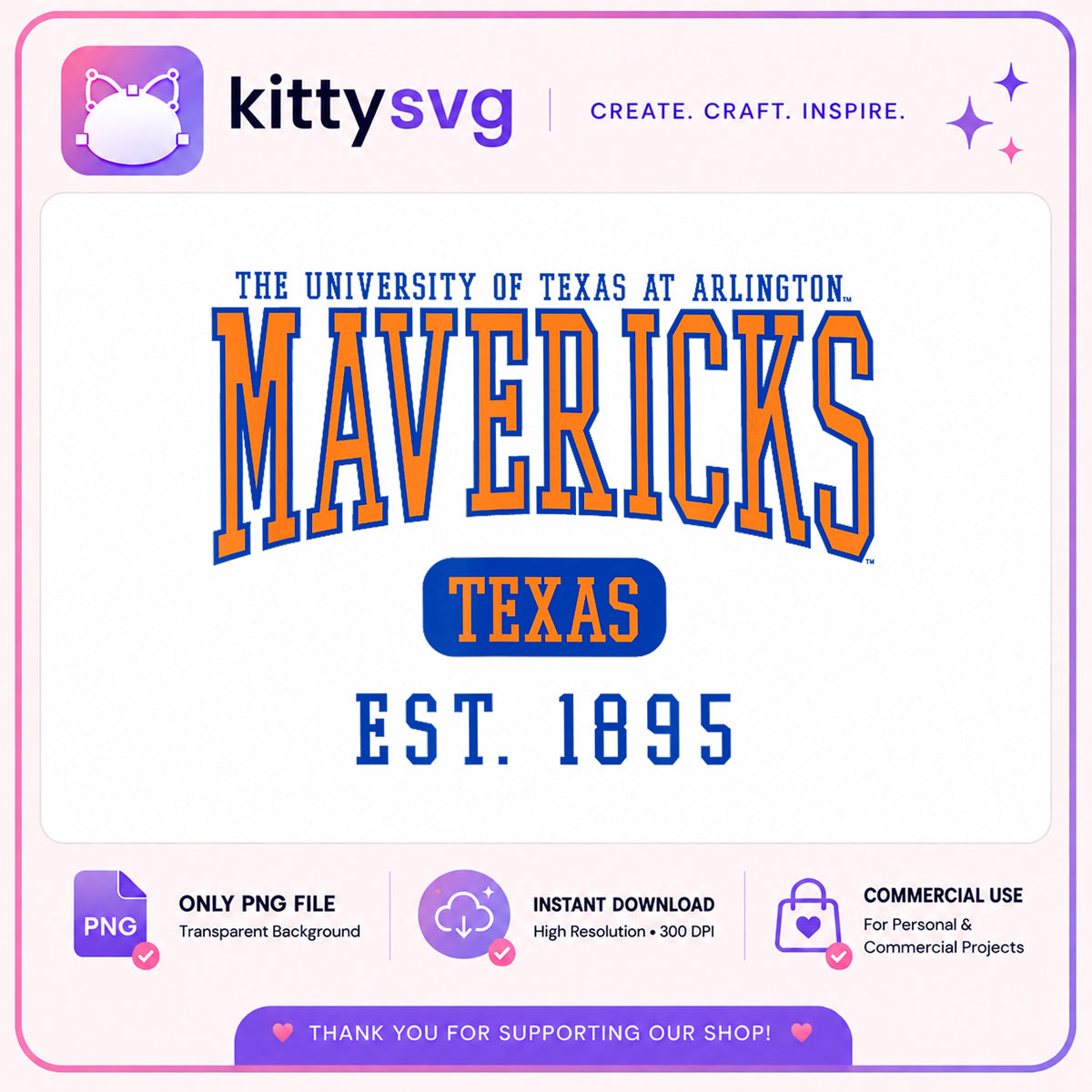 UTA Mavericks PNG, University Of Texas Arlington, College PNG