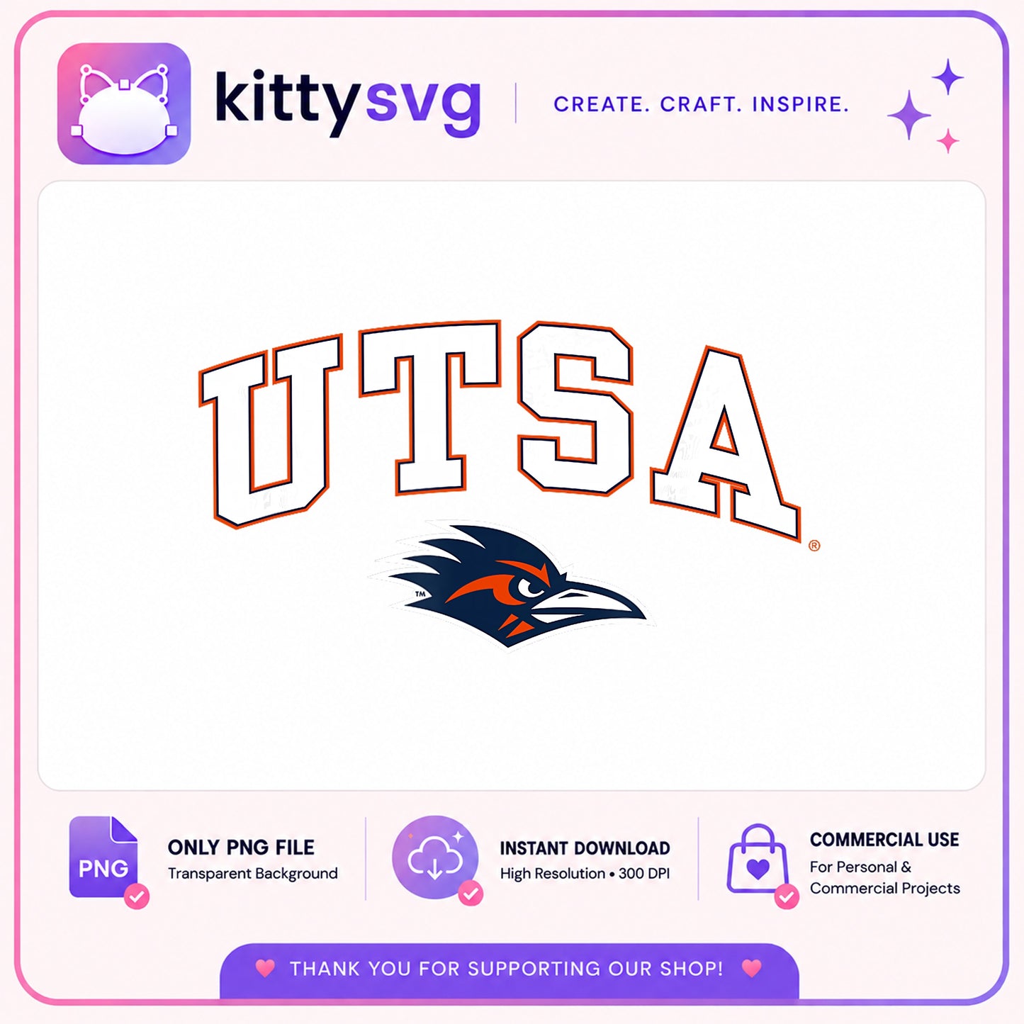 UTSA Roadrunners Logo PNG, College Mascot PNG, University PNG