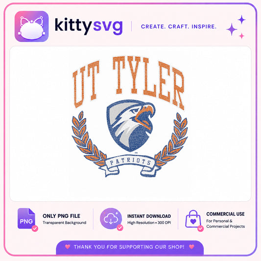UT Tyler Patriots PNG, College Mascot PNG, University Texas PNG