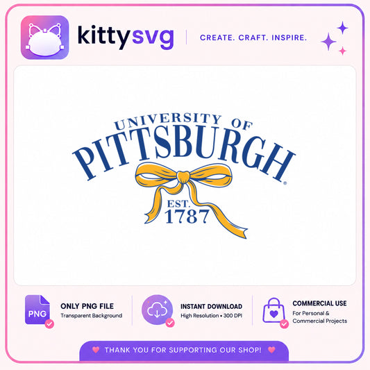 University Of Pittsburgh Bow PNG, Pitt Panthers PNG, College PNG