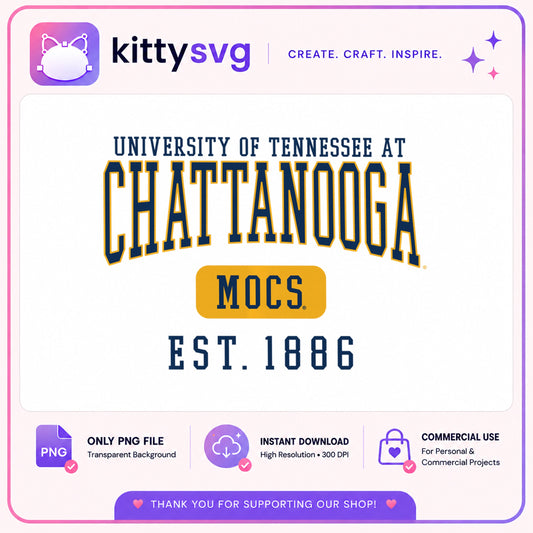University Of Tennessee Chattanooga Mocs PNG, UTC Mocs PNG, College PNG