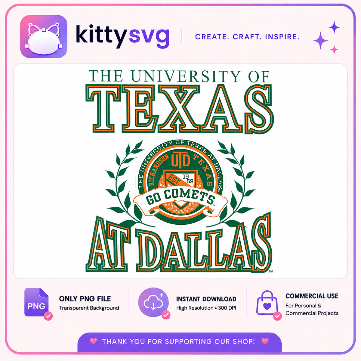 University Of Texas At Dallas PNG, UTD Comets PNG, College PNG
