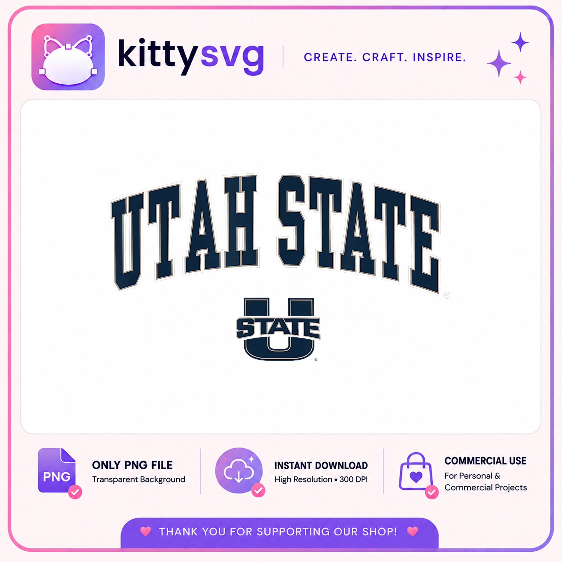 Utah State Aggies PNG, Utah State University Logo, College PNG