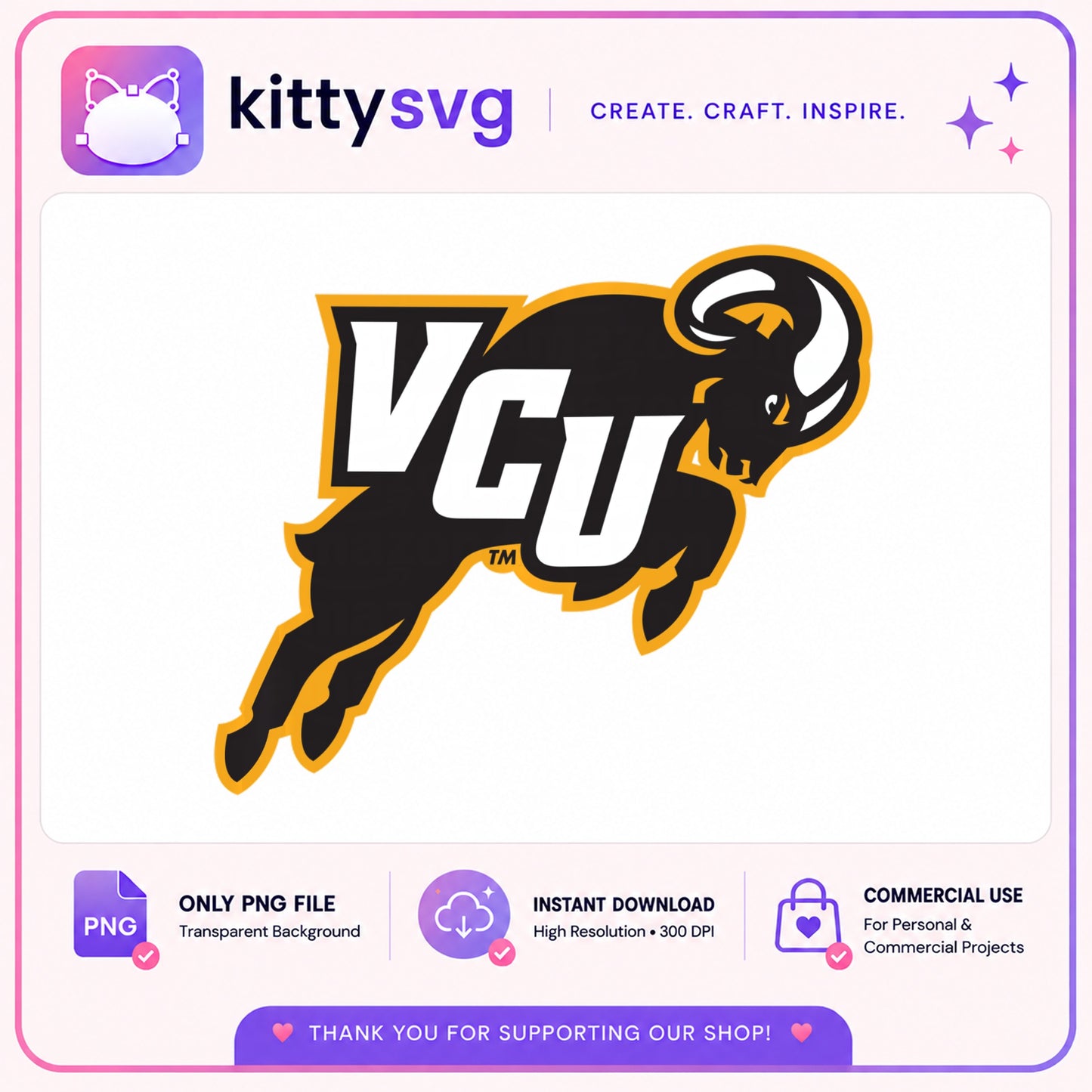 VCU Rams Logo PNG, Virginia Commonwealth University, College Sports PNG