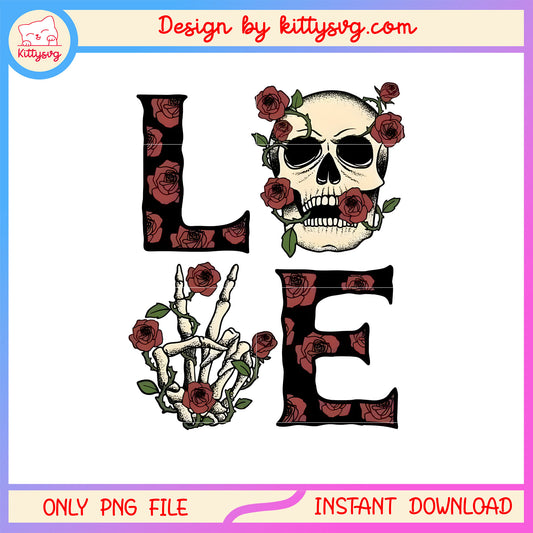 Valentine love skeleton rose png, valentines skeleton​ png