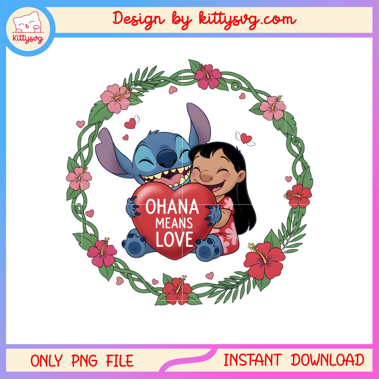 Valentine ohana love stitch png, stitch valentines day​​ png