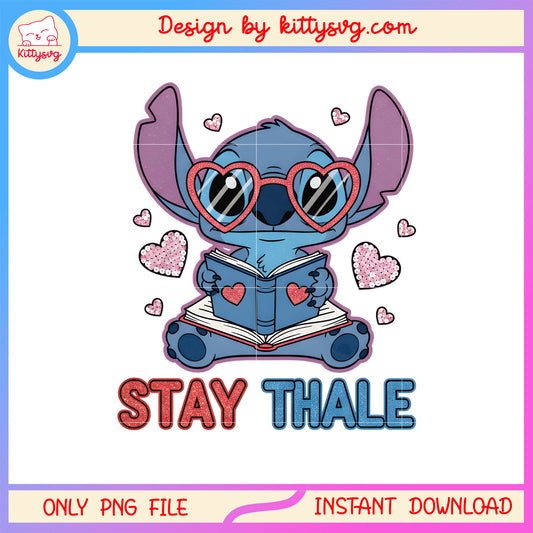 Valentine stay thale stitch png, stitch valentines day​​ png