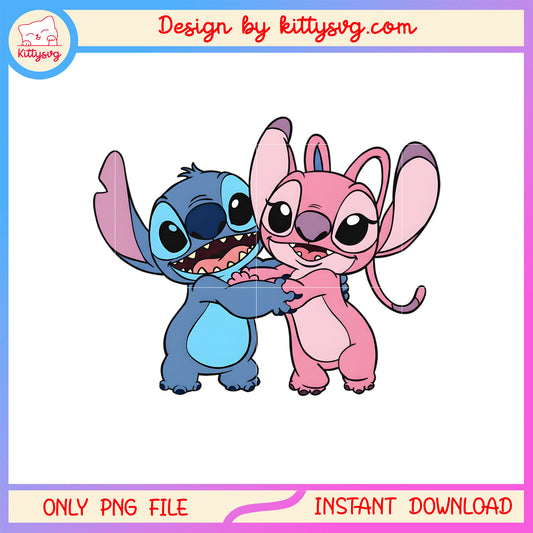 Valentine stitch angel cartoon png, stitch valentines day​​ png