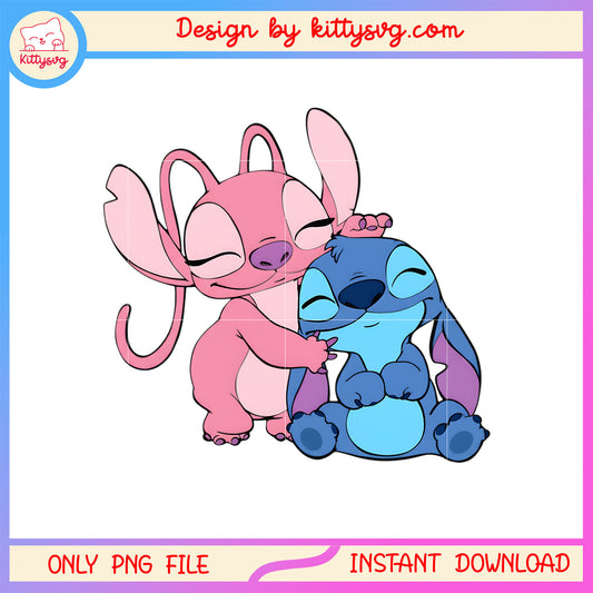 Valentine stitch design love png, stitch valentines day​​ png