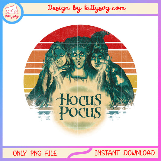 Vintage hocus pocus horror design png, sanderson sisters png, horror characternpng