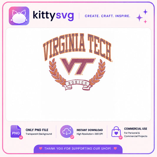 Virginia Tech Hokies PNG, VT Hokies Logo PNG, Hokies PNG