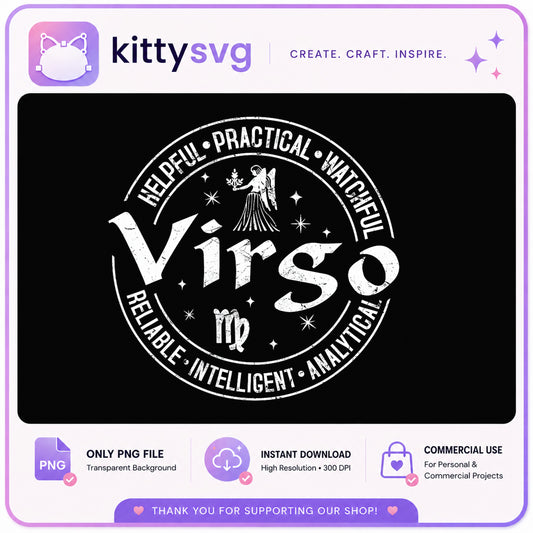 Virgo Zodiac Sign PNG, Astrology Horoscope PNG, Virgo Traits PNG