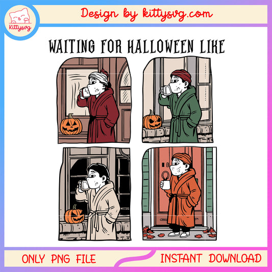 Waiting for halloween like png, funny halloween png, halloween holiday png