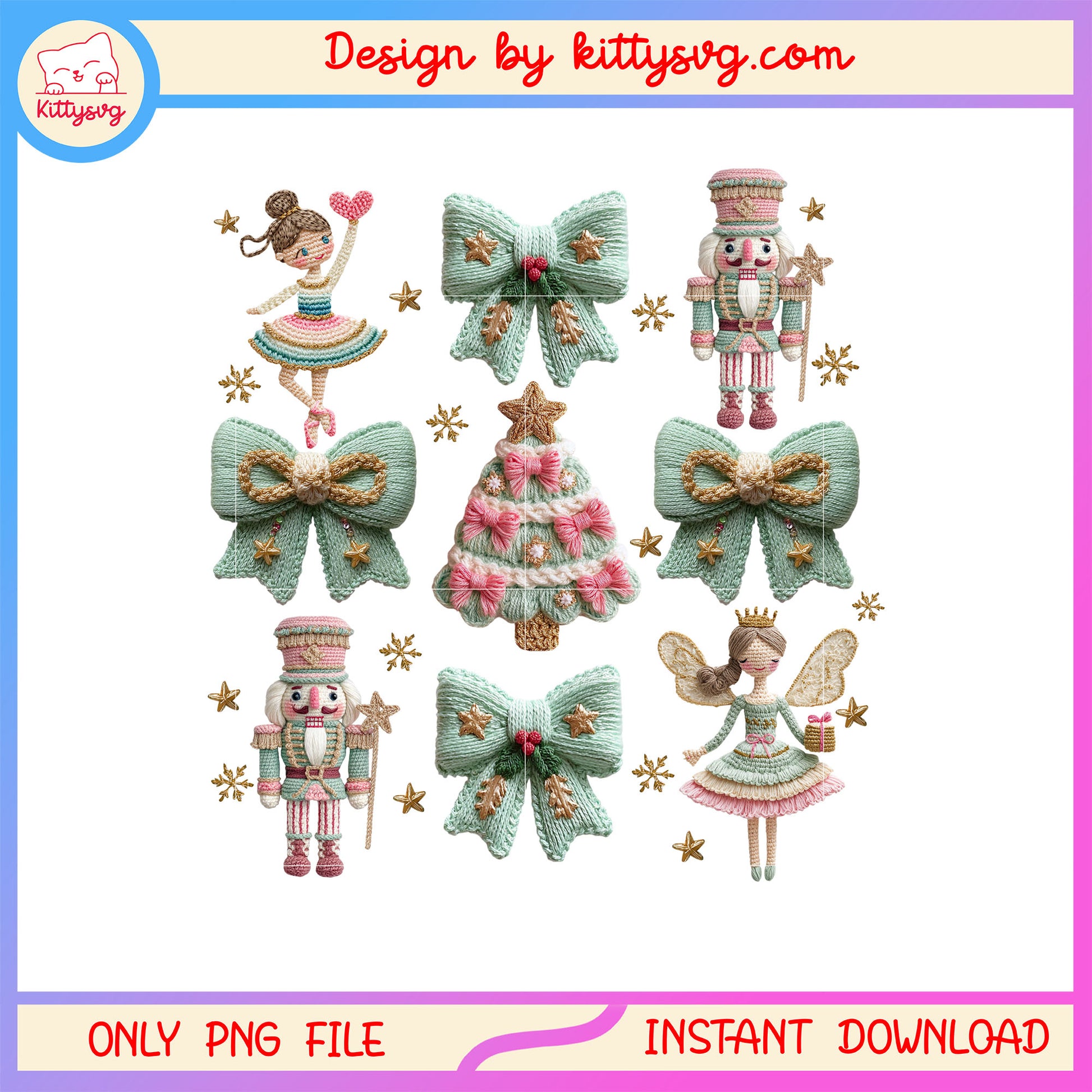 Watercolour nutcracker christmas patchwork png, the grinch movie png