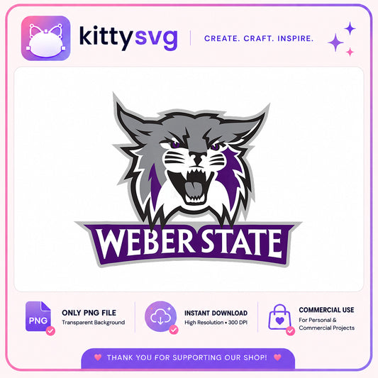 Weber State Wildcats PNG, College Mascot PNG, Sports Team PNG