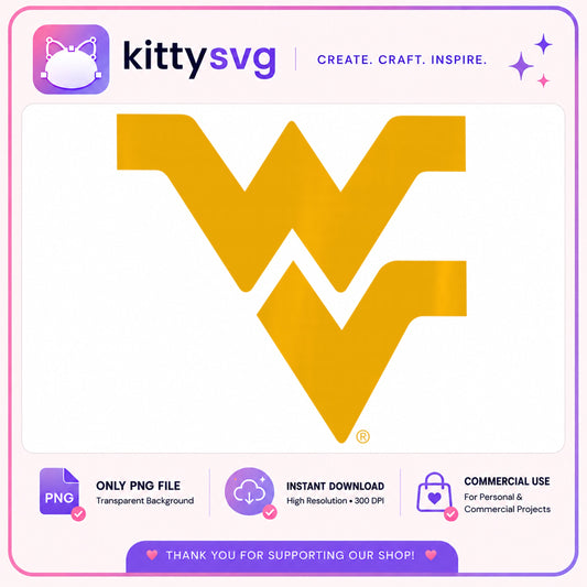 West Virginia Mountaineers Logo PNG, WVU PNG, Football PNG