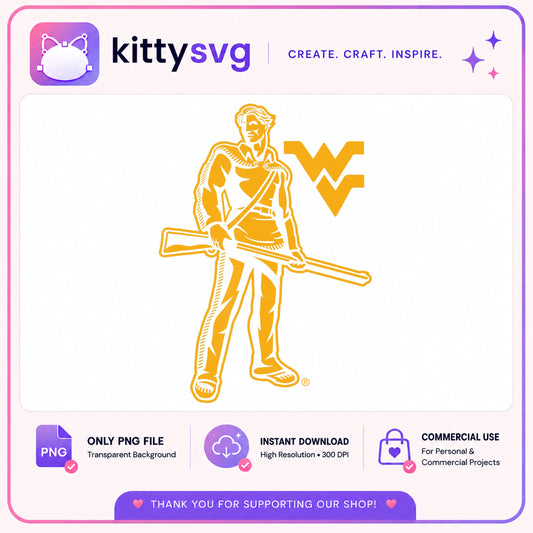 West Virginia Mountaineers PNG, WVU Mascot PNG, College Football PNG