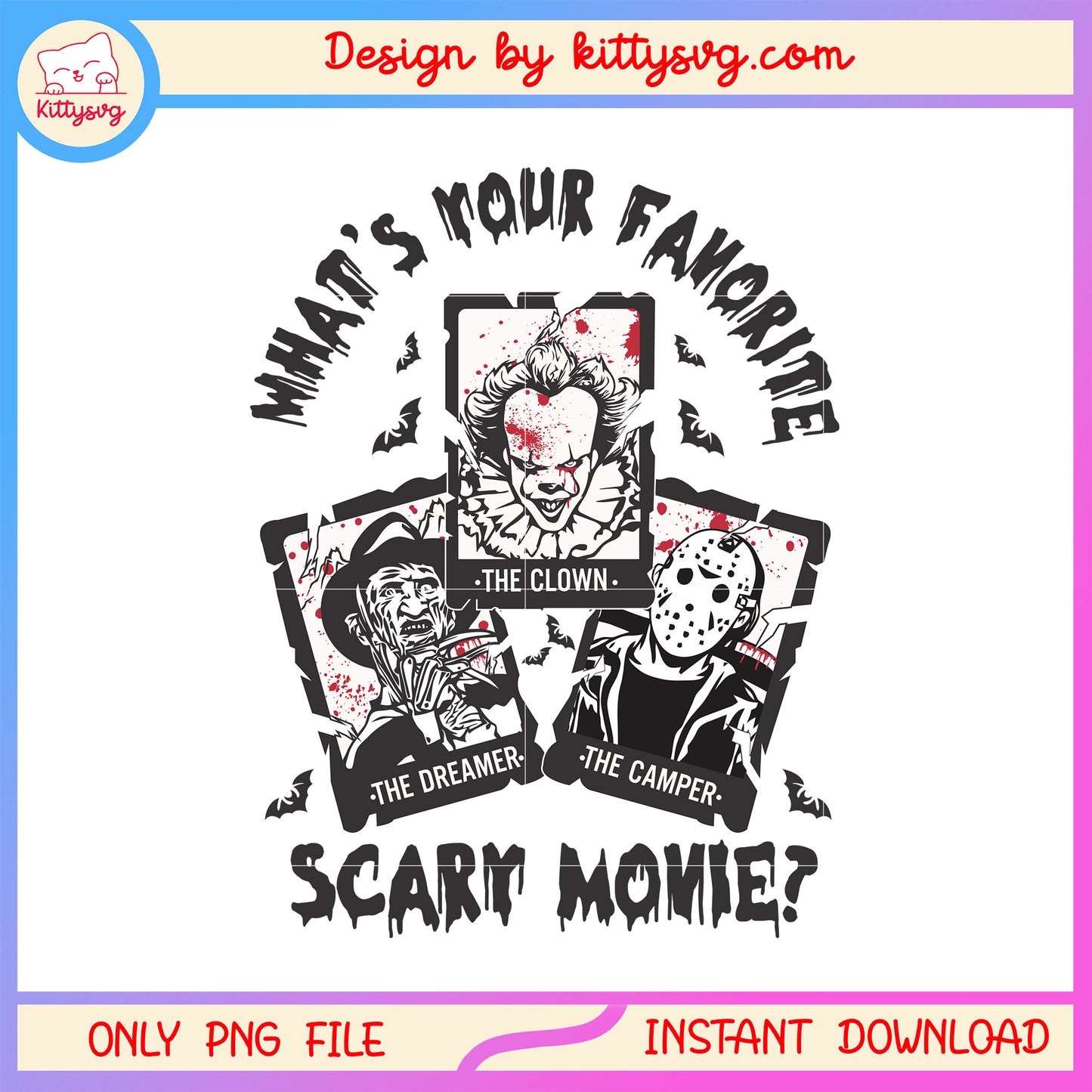What your favorite scary movies picture design png, favorite horror png