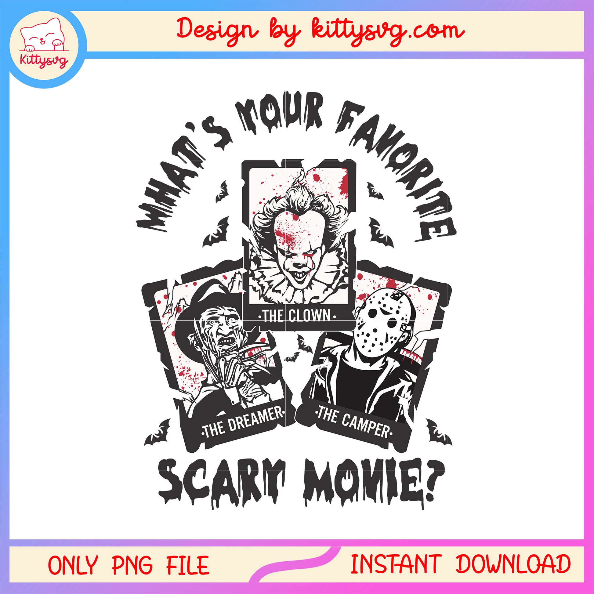 What your favorite scary movies picture design png, favorite horror png
