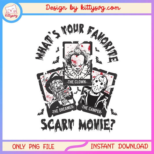 What your favorite scary movies picture design png, favorite horror png