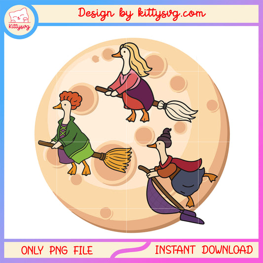 Witch goose on halloween night png, halloween horror nights png, goose png