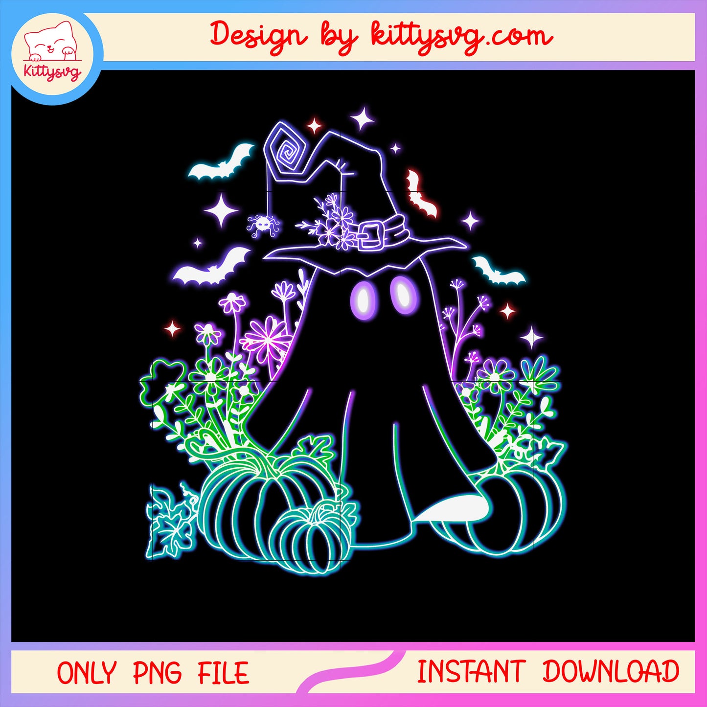 Witch halloween ghost costume png, cute ghost cartoon png