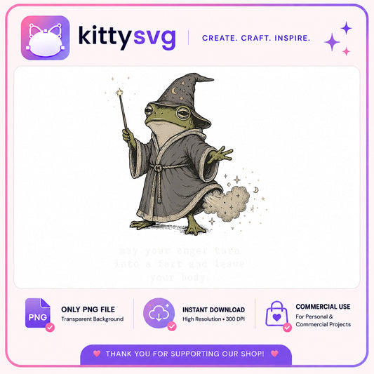 Wizard Frog PNG, Funny Frog Clipart, Magic Frog PNG