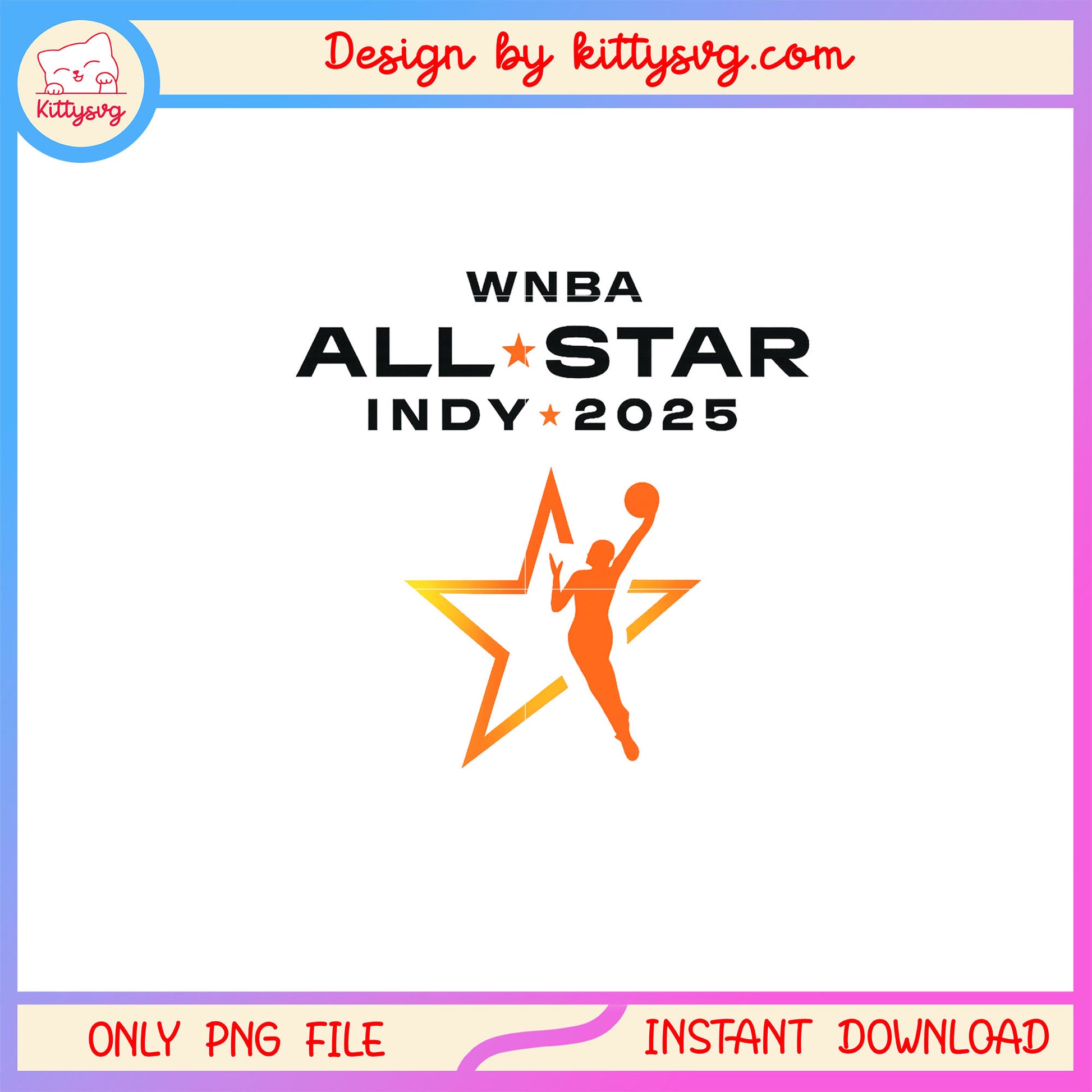 Wnba official indiana fever star power 2025 all star png, wnba png
