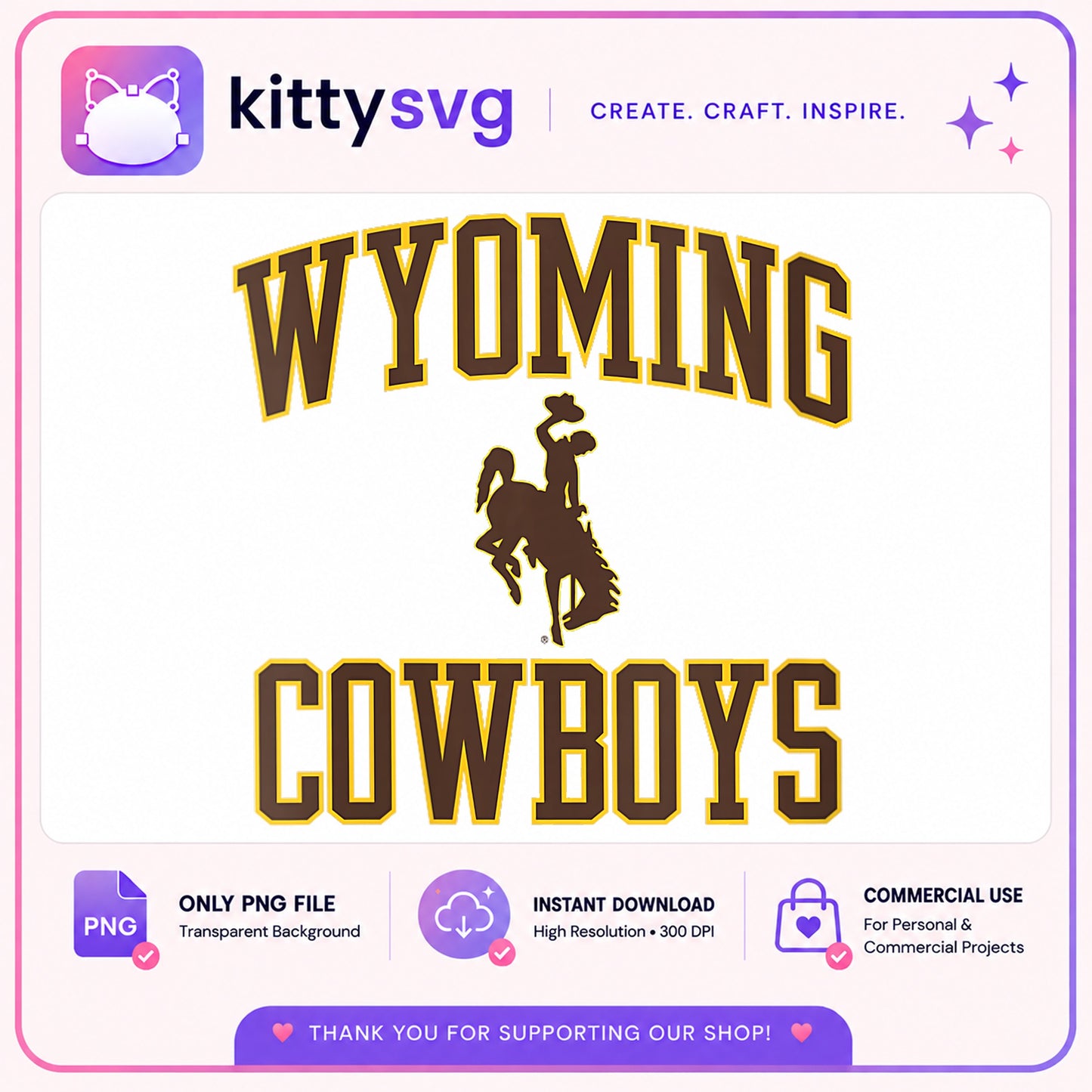 Wyoming Cowboys PNG, University Of Wyoming, College Sports PNG
