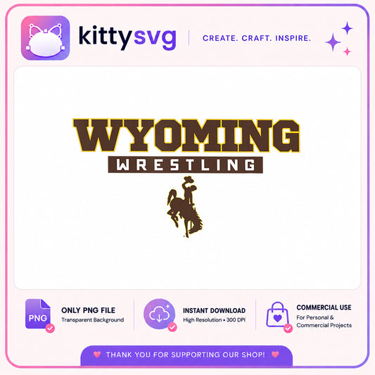 Wyoming Wrestling PNG, Cowboys Wrestling Clipart, Sport PNG