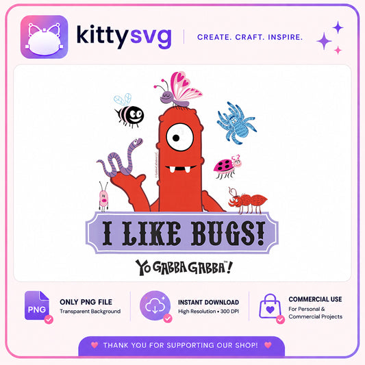 Yo Gabba Gabba I Like Bugs PNG, Muno PNG, Kids Show PNG