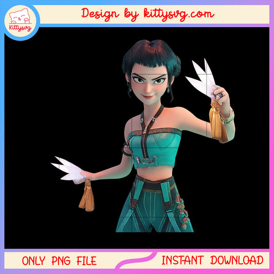 Zoey characters fight design png, huntrix zoey png, demon hunters png