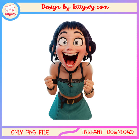 Zoey characters happy design png, zoey huntrix png, hunters movie png
