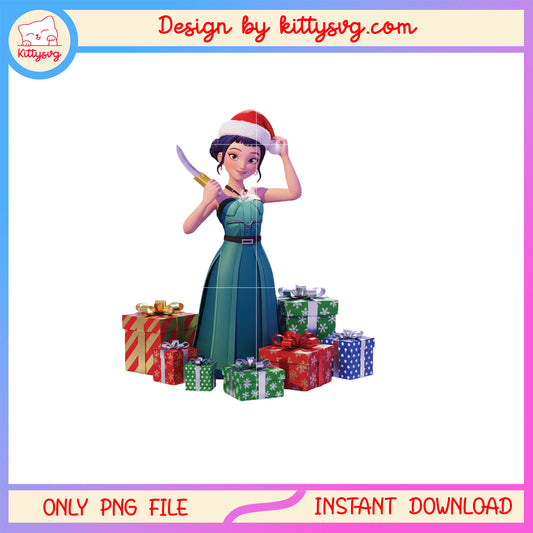 Zoey hand knife christmas gift boxes png, christmas gifts png