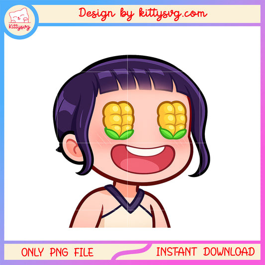 Zoey kpop chibi funny design png, zoey demon hunters png