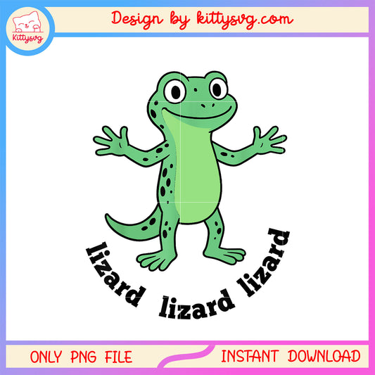 lizard lizard lizard funny name design png, dancing lizard meme​ png