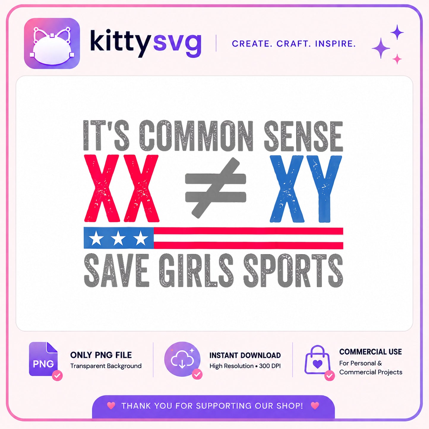 Save Girls Sports PNG, XX Not Equal XY PNG, Common Sense PNG