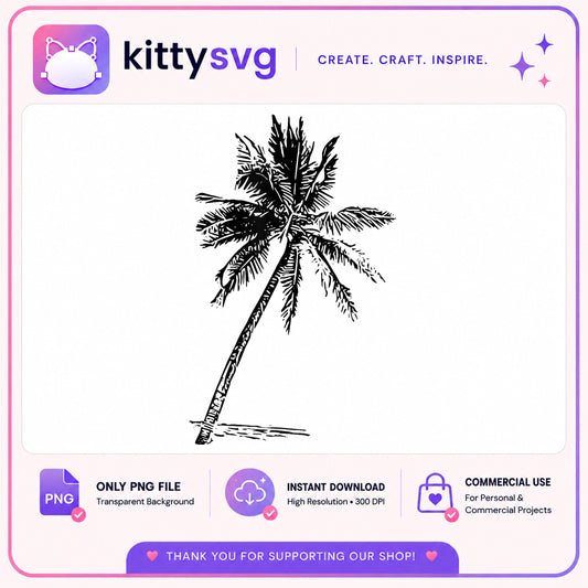 Palm Tree PNG, Tropical Beach Clipart, Summer Coconut Tree PNG