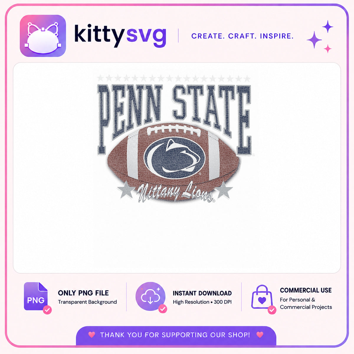 Penn State Nittany Lions Football PNG, College Football PNG, Game Day PNG
