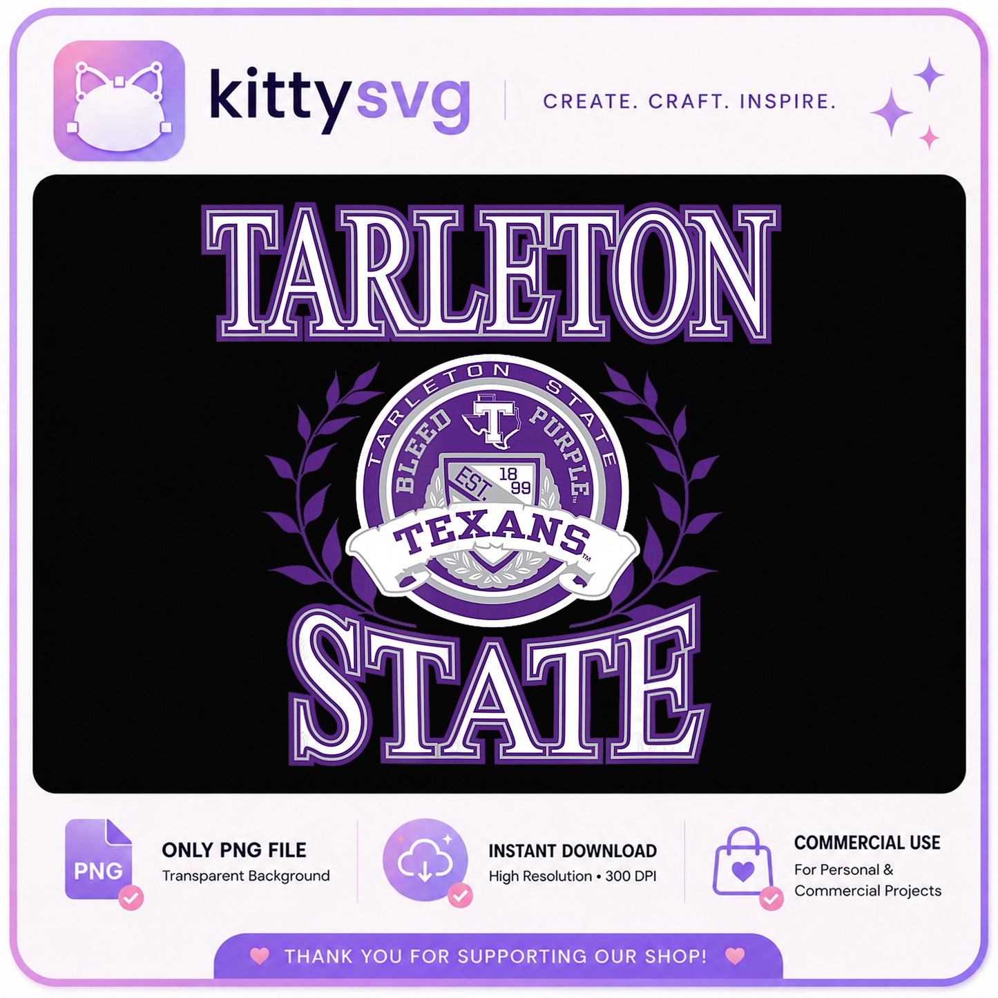 Tarleton State Texans PNG, College Football PNG, Texans PNG