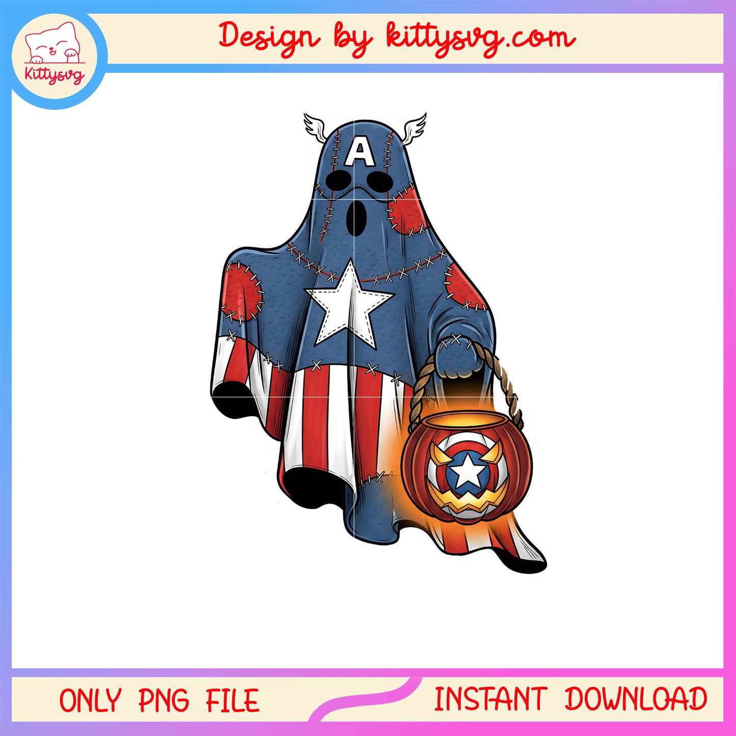 sheet ghost captain america png, halloween captain america png
